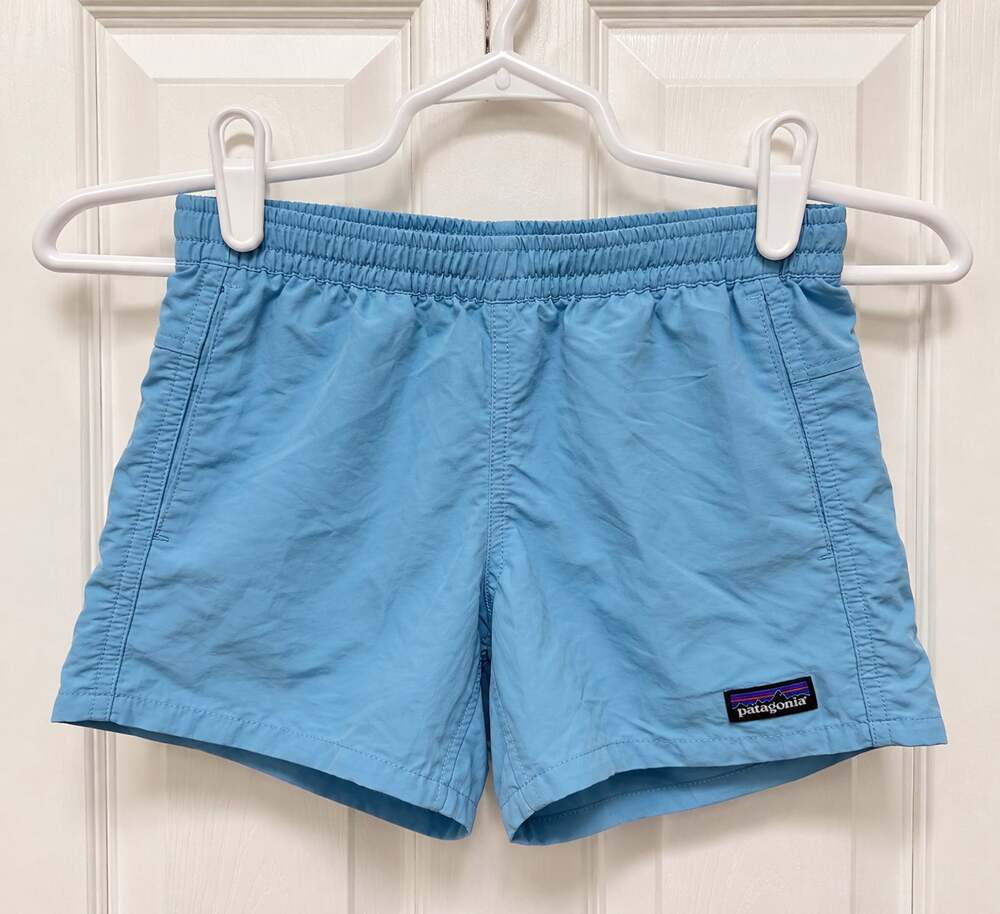 Patagonia Boys Blue Swim Trunks Size Large